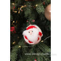 Handmade Christmas Ball Plush Santa Claus